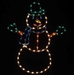 6' Jolly Snowman Holiday Light Display