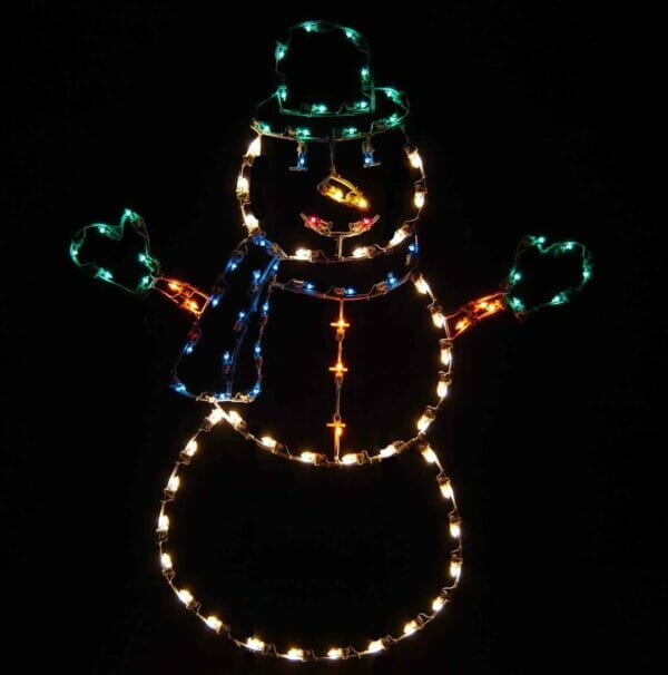 6' Jolly Snowman Holiday Light Display