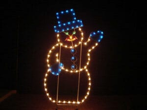 7' Mr Snowman Holiday Light Display