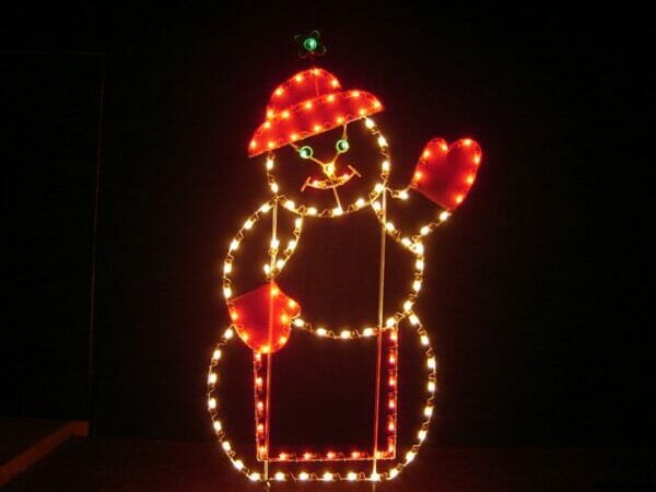7' Mrs Snowman Holiday Light Display