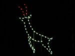 7' Leaping Deer Holiday Light Display