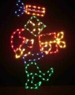 7' Elf With Packages Holiday Light Display