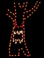 7' Haunted Tree Holiday Light Display