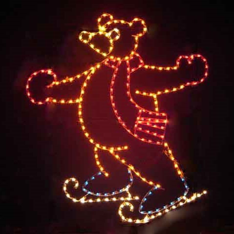8' Bear Standing Holiday Light Display