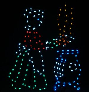 8' Mrs. Clause Baking Holiday Light Display