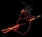 8' Wicked Witch Halloween Light Display