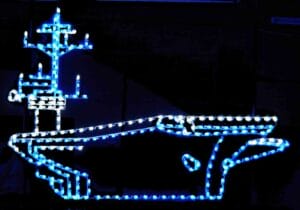 14' Aircraft Carrier Holiday Light Display