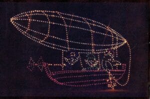 Animated Airship Holiday Light Display