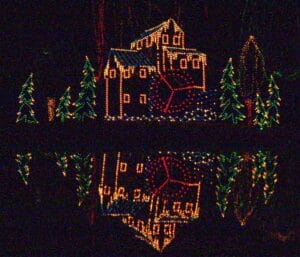20' Animated Old Mill Scene Holiday Light Display