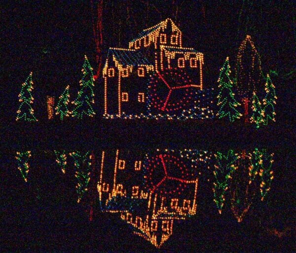 20' Animated Old Mill Scene Holiday Light Display