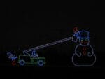 20' Animated Snowman With Bucket Truck