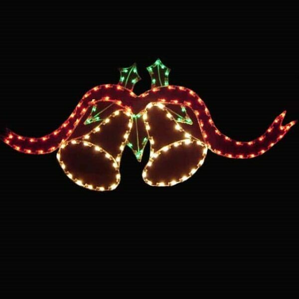 9' Bells and Ribbon Holiday Light Display