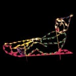 3' Boy On Sled Holiday Light Display