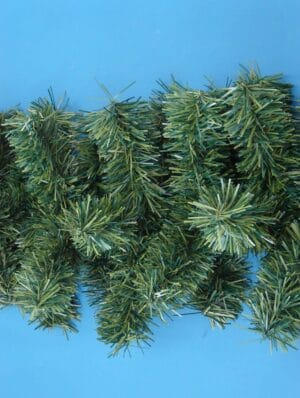 14" WIDE DOUBLE BRANCH GARLAND WITH LED LIGHTS (SOLD BY THE FOOT)