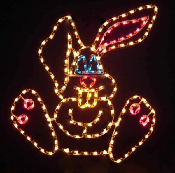 6' Bunny Holiday Light Display