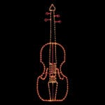 7' Bass Violin Holiday Light Display