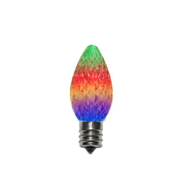 C7 LED RGB Slow Changing Retro Fit Bulb 25 Pack