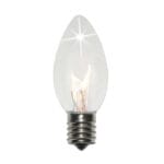 C9 Incandescent Transparent Clear Twinkle Bulbs