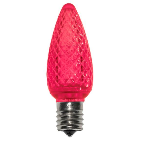 C9 SMD LED PINK RETROFIT BULB 25 PACK