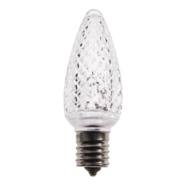 C9 SMD LED PURE WHITE RETROFIT BULB 25 PACK
