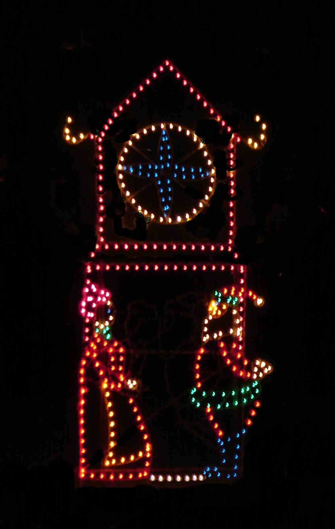 20' Clock Tower Holiday Light Display