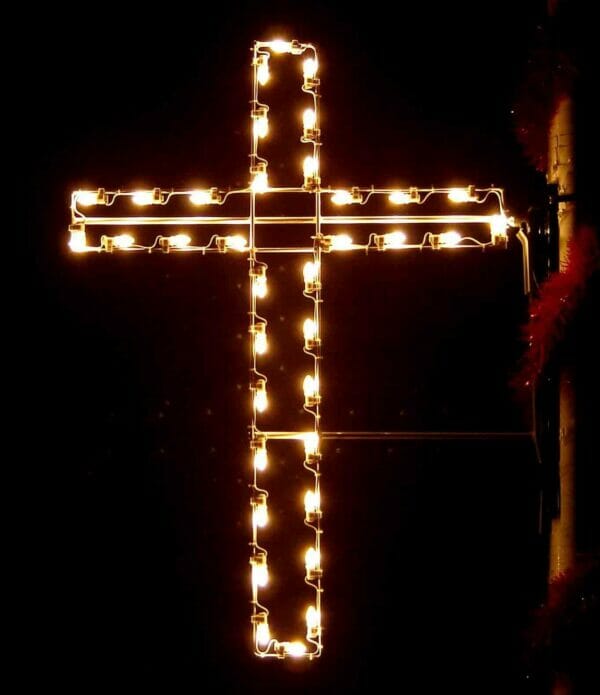 4' Cross Pole Mount Holiday Light Display
