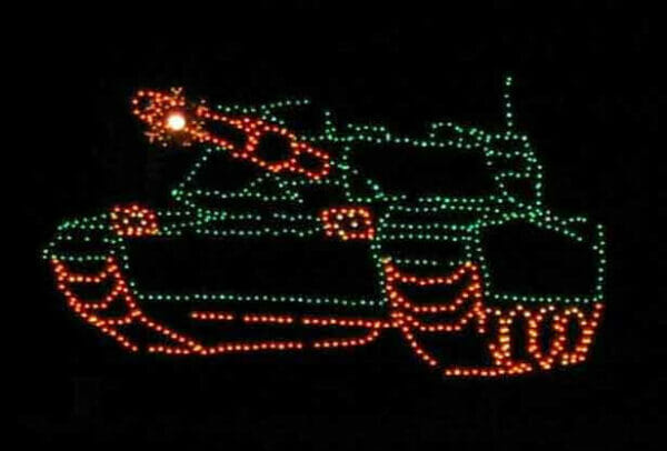 11' Custom Tank Holiday Light Display