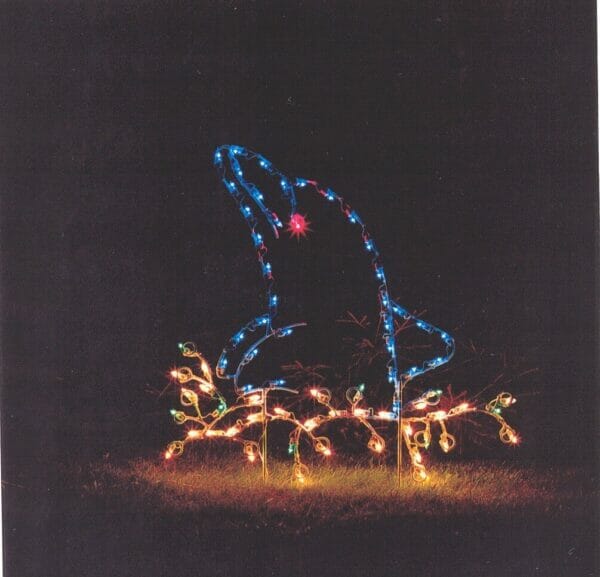 3' Dolphin Holiday Light Display