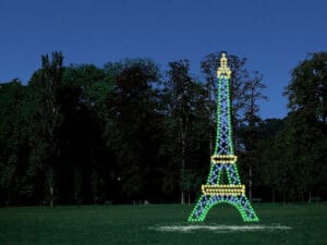 18' Eiffel Tower Holiday Light Display