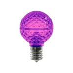 Minleon® G40 C9 LED Purple Globe Bulbs