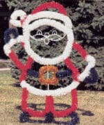 6' Garland Santa Holiday Light Display