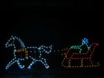 5' Horse And Sleigh Holiday Light Display
