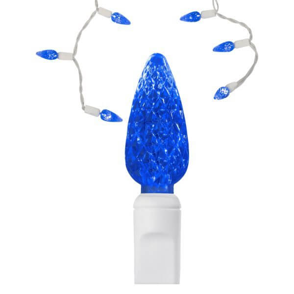 C6 LED Blue Icicle Lights