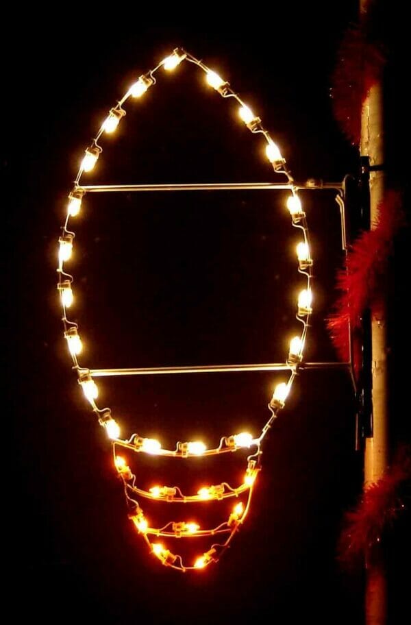 7' Silhouette Light Bulb Holiday Light Display