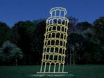 Leaning Tower Of Pisa Holiday Light Display