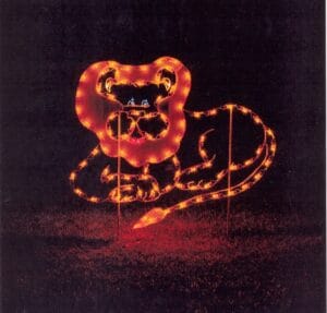 5' Lion Holiday Light Display