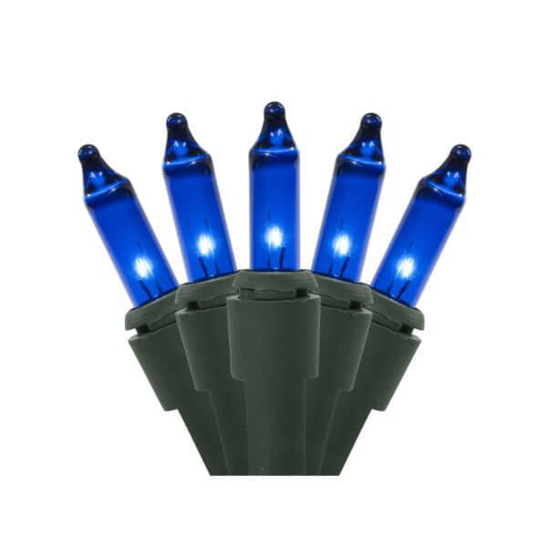 50 Light Blue Incandescent Christmas Minibrites®