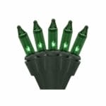50 Light Green Incandescent Christmas Minibrites®