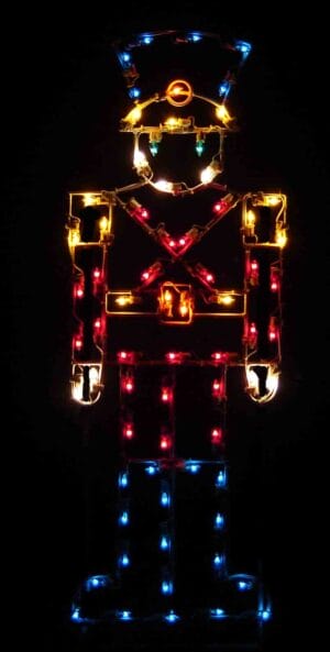5' Nutcracker Holiday Light Display