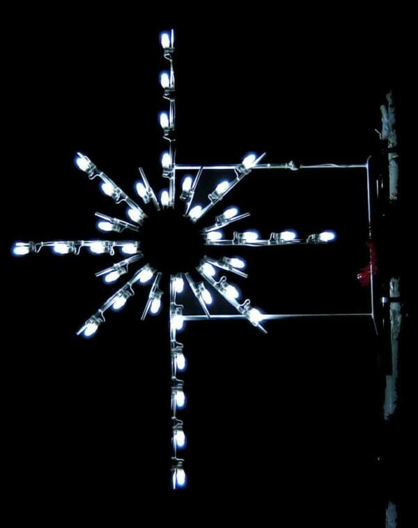 4.5' Silhouette Starburst Holiday Light Display