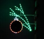 5' Ball Ornament With Sprigg Holiday Light Display