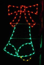 6' Silhouette Designer Bell Holiday Light Display