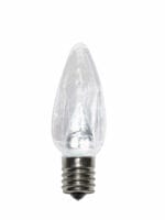C9 SMD LED PURE WHITE RETROFIT SMOOTH BULB 25 PACK