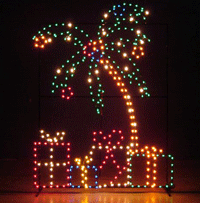 Palm Tree Holiday Display
