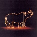 5' Rhino Holiday Light Display