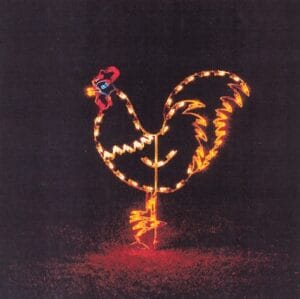3.5' Rooster Holiday Light Display