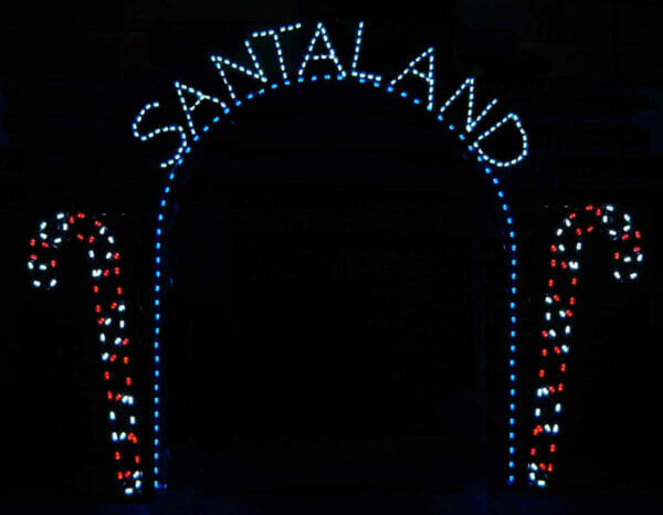 13' Santaland Arch Holiday Light Display