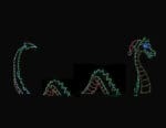 13' Animated Sea Dragon Holiday Light Display