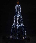 10' Small Fountain Holiday Light Display