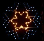 5' Silhouette Star Deluxe Snowflake Holiday Light Display